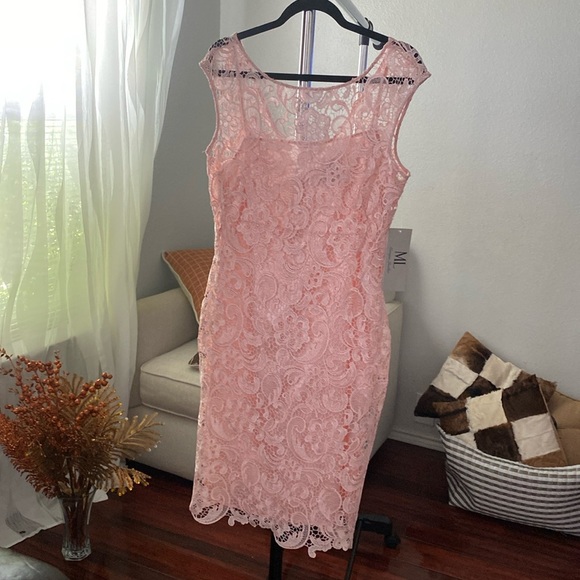 ML Monique Lhuillier French Kiss Frock Dress Size 10 ( C-5) - Picture 1 of 9
